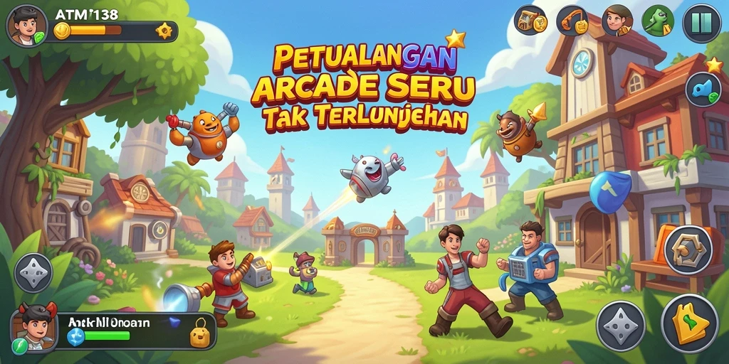 Tangkapan layar permainan ATM138 menampilkan aksi Arcade yang seru.