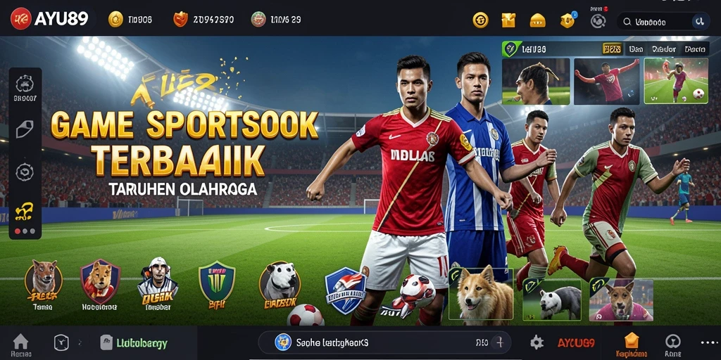 Tampilan utama AYU89 dengan antarmuka taruhan yang menarik.
