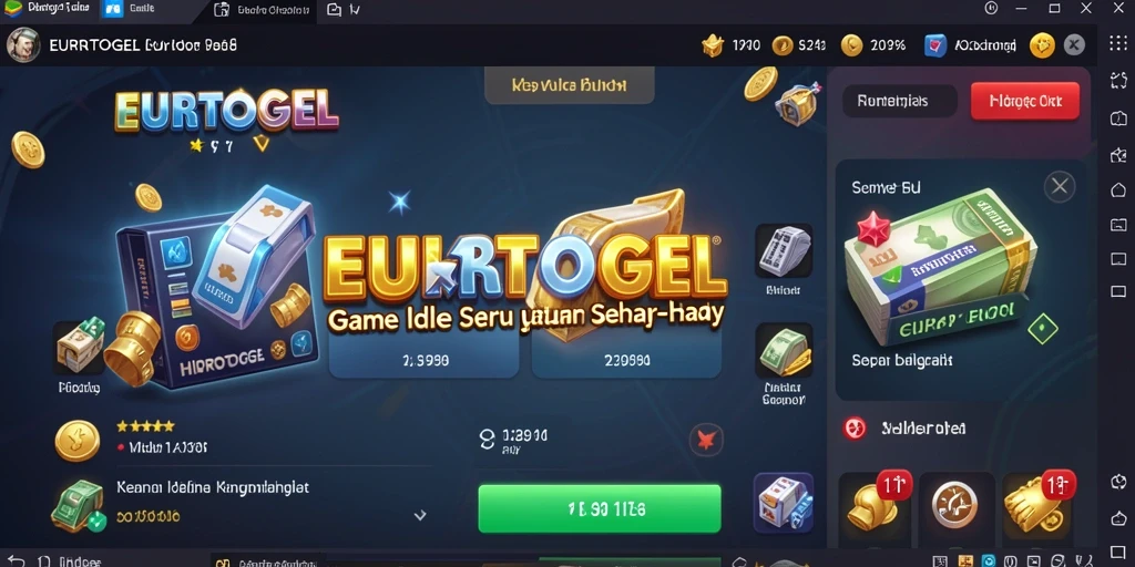 Screenshot gameplay EUROTOGEL yang menunjukkan aksi Idle yang mengasyikkan.