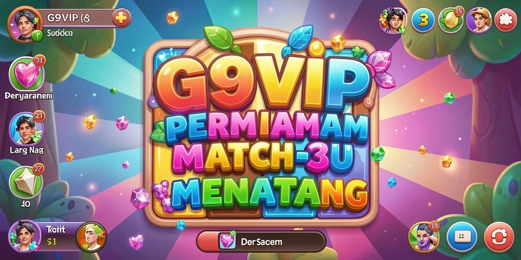 Tampilan gameplay G9VIP yang penuh warna dan menantang.