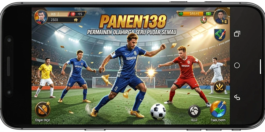 Tampilan gameplay PANEN138 yang seru dan dinamis dalam pertandingan olahraga.