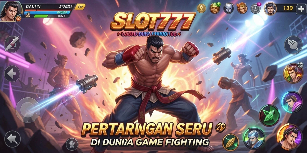 Screenshot SLOT777 yang menampilkan aksi pertarungan mendebarkan.