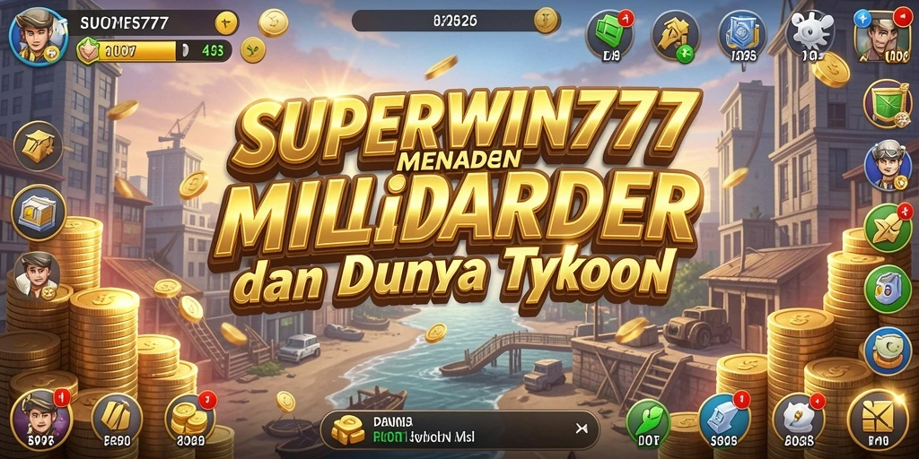 Tampilan gameplay SUPERWIN777 yang memperlihatkan manajemen bisnis yang realistis.