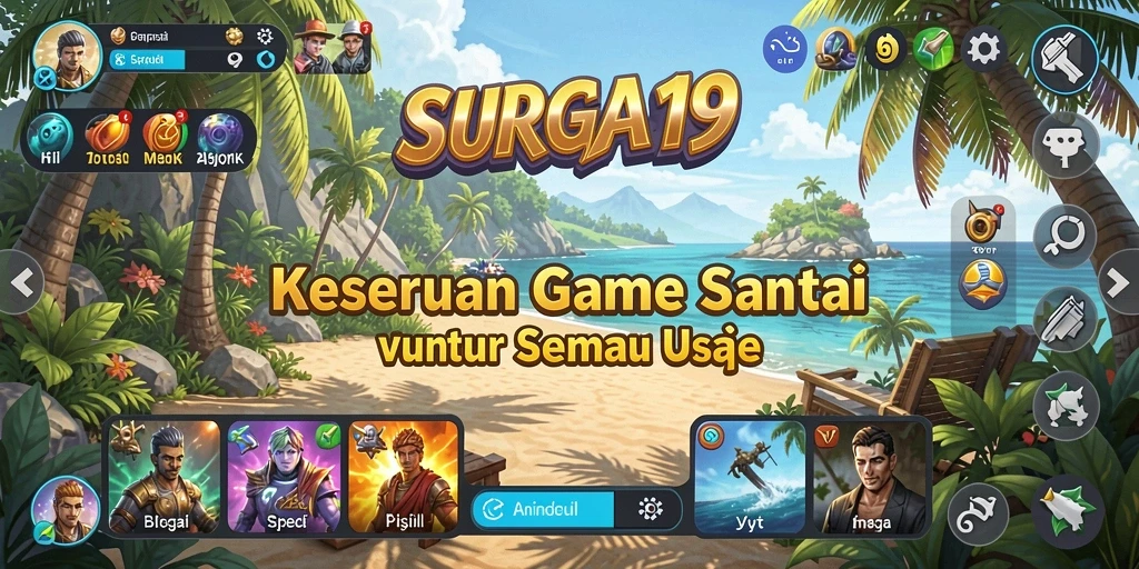 Gambaran permainan SURGA19 dengan gameplay yang menarik dan seru.